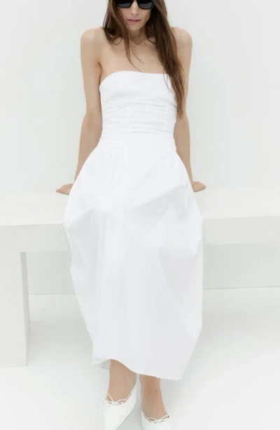 Mango Women's Bow Detail Kitten Shoes In White