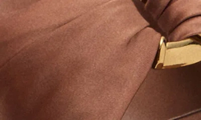 Mango Hardware Detail Slingback Heeled Sandals In Orange