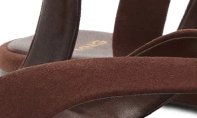 Mango Suede Straps Sandals Chocolate In Brown