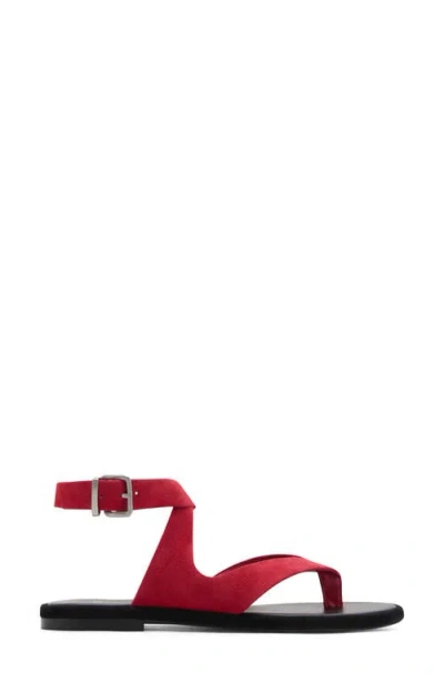 Mango Ankle Strap Sandal In Red