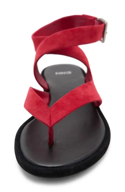 Mango Ankle Strap Sandal In Red