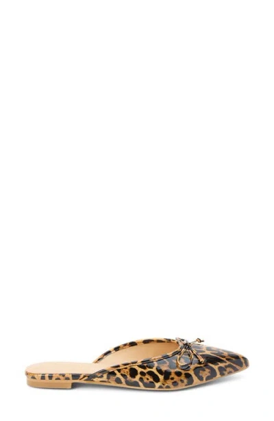 Matisse Reggie Pointed Toe Mule In Animal Print