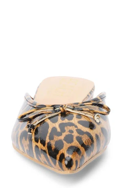 Matisse Reggie Pointed Toe Mule In Animal Print