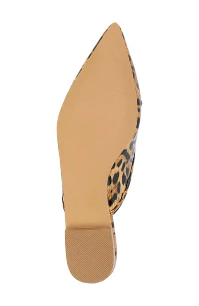 Matisse Reggie Pointed Toe Mule In Animal Print