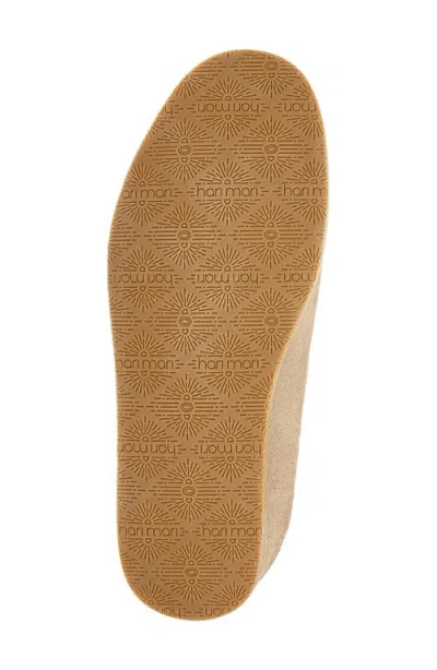 Hari Mari Tia Genuine Shearling Lined Slipper In Brown