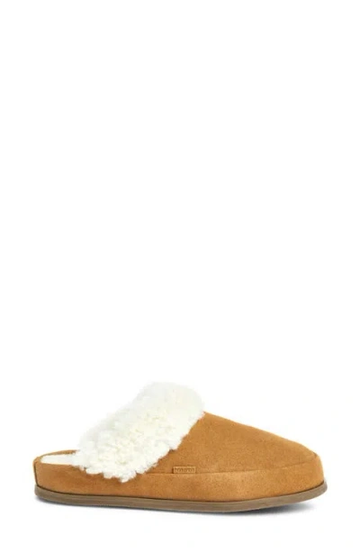 Hari Mari Tia Genuine Shearling Lined Slipper In Brown