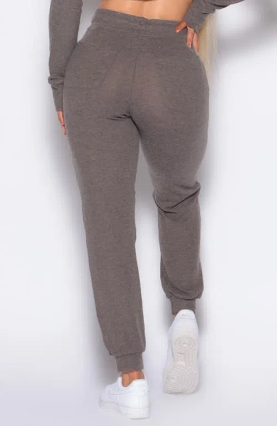 Bombshell Sportswear Cuddle Up Joggers In Brown