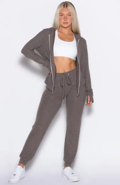 Bombshell Sportswear Cuddle Up Joggers In Brown