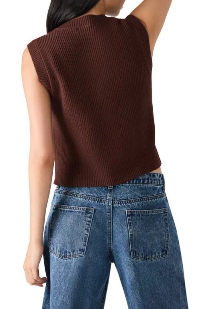 Steve Madden Aliya Sweater Vest In Brown