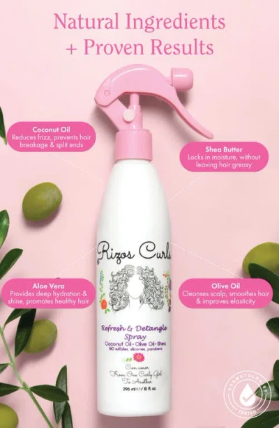 Rizos Curls Refresh & Detangle Spray In White