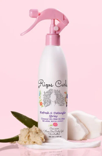Rizos Curls Refresh & Detangle Spray In White