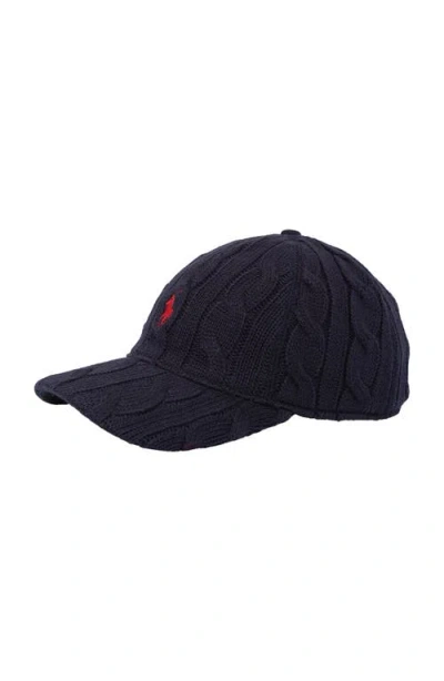 Polo Ralph Lauren Classic Cable Cap In Blue