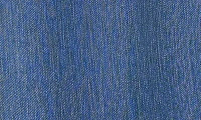 Matty M . Marlow Button Front Midi Denim Skirt In Blue