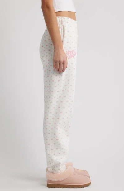 Happy Camp3r Garden Confetti Core Joggers In White