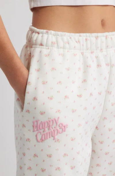 Happy Camp3r Garden Confetti Core Joggers In White
