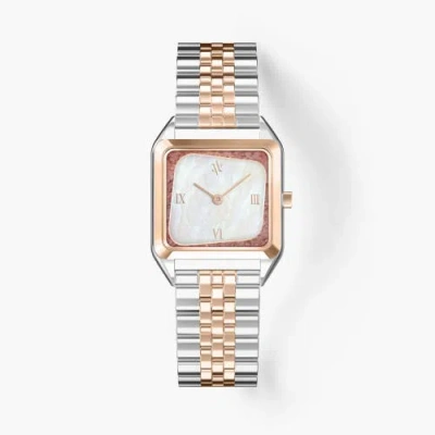 Vanna Geminus Double-gemstone Watch In Metallic
