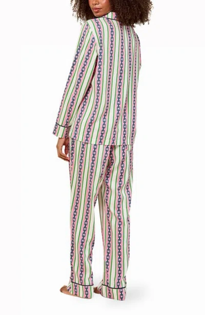 Katie Kime Chain Stripe Pant Set In Multi