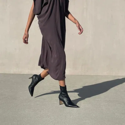 Neil J. Rodgers Mia Ankle Stretch Boot In Black