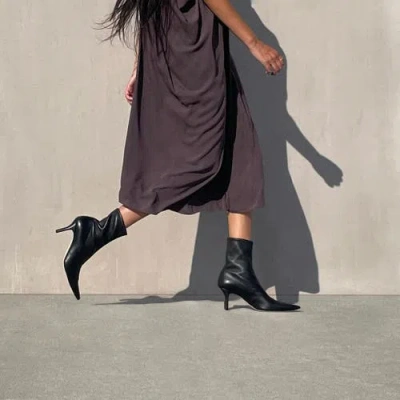 Neil J. Rodgers Mia Ankle Stretch Boot In Black