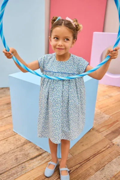 Bisby Kids' Floral Charlotte Dress In Blue