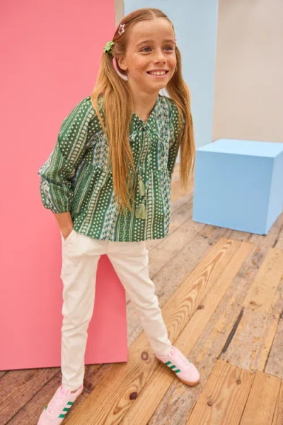 Bisby Kids' Floral Riviera Top In Green