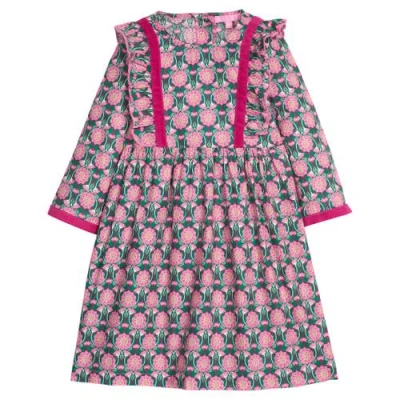 Bisby Kids' Floral Ruffle Porto Dress In Multi