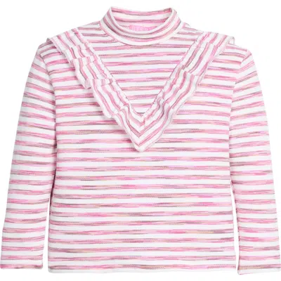 Bisby Kids' Sparkle Stripe Aspen Top In Pink