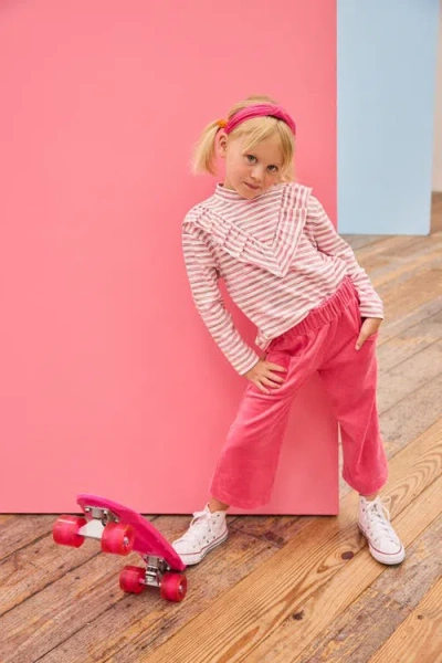 Bisby Kids' Sparkle Stripe Aspen Top In Pink