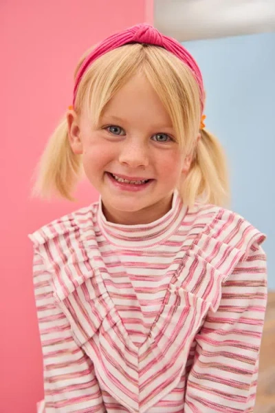 Bisby Kids' Sparkle Stripe Aspen Top In Pink