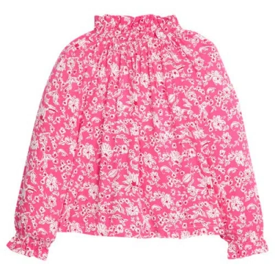 Bisby Kids' Floral Tory Top In Pink