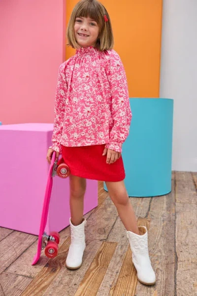 Bisby Kids' Floral Tory Top In Pink