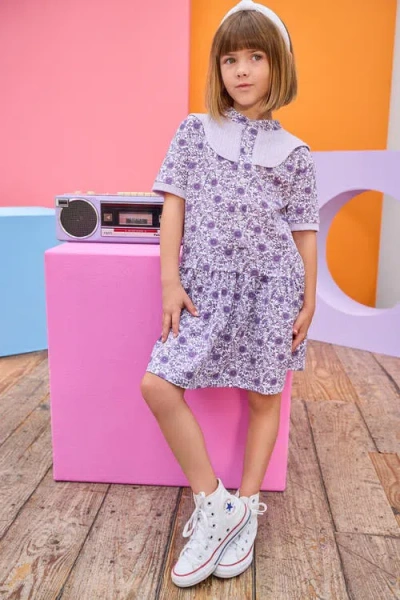 Bisby Kids' Western Floral Molly Dress In Neutral