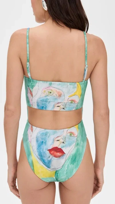 Dur Doux Nara One Piece Swimsuit In Green