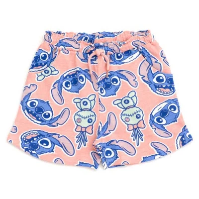 Disney Tank Top & French Terry Shorts Set In Pink