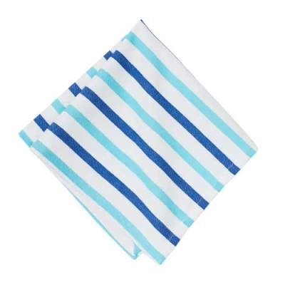 C & F Home C&f Home Lakeview Stripe Napkin, Set Of 6 In Blue