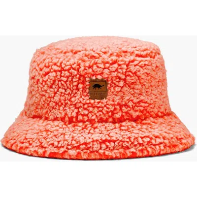 Turtle Fur Stomp Fleece Bucket Hat In Orange