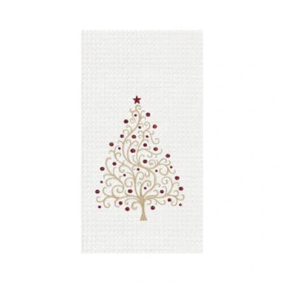 C & F Home C&f Home Christmas Tree Swirl Towel In Neutral
