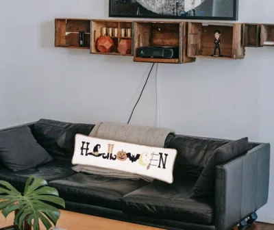 C & F Home C&f Home Halloween Embroidered Decorative Long Accent Pillow 6" X 24" In Multi