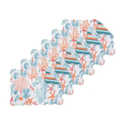 C & F Home C&f Home Tangerine Coast Placemats Set Of 6 In Blue