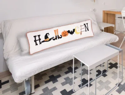C & F Home C&f Home Halloween Embroidered Decorative Long Accent Pillow 6" X 24" In Multi