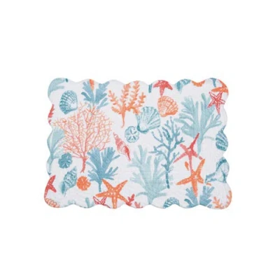 C & F Home C&f Home Tangerine Coast Placemats Set Of 6 In Blue