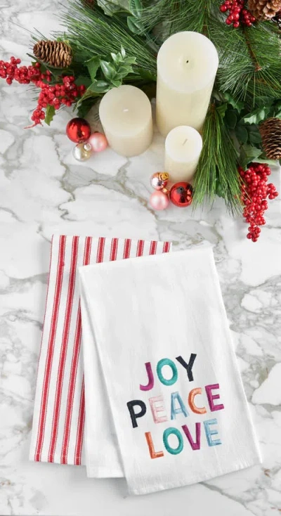 C & F Home C&f Home Joy. Peace. Love Towel In Multi