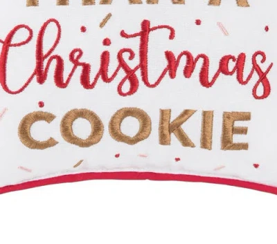 C & F Home C&f Home Cuter Than A Christmas Cookie Small/petite Accent Pillow In White