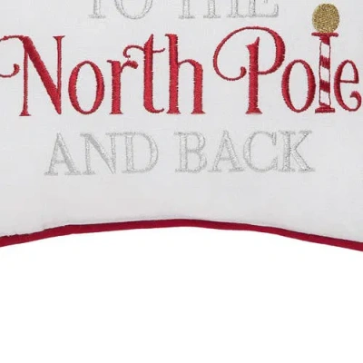 C & F Home C&f Home To The North Pole & Back Christmas Pillow In Multi