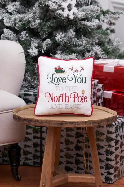 C & F Home C&f Home To The North Pole & Back Christmas Pillow In Multi