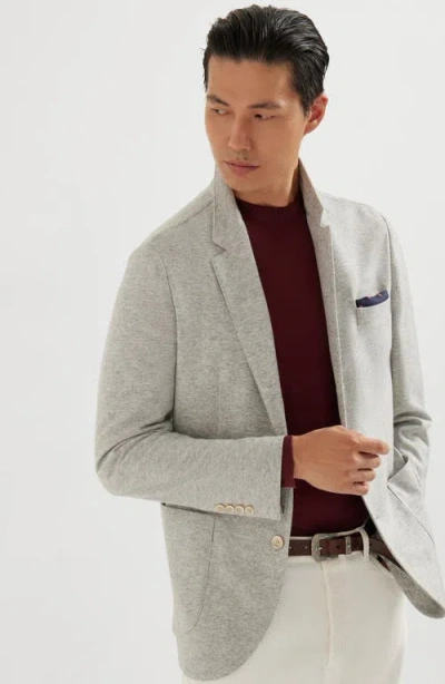 Brunello Cucinelli Single-breasted Cashmere Blazer In Gray
