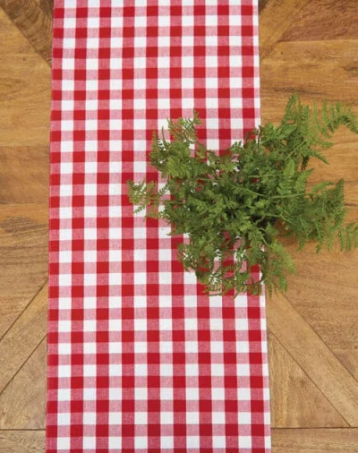 C & F Home C&f Home Ashford Red Table Runner 13" X 72" In Red