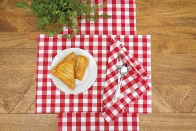 C & F Home C&f Home Ashford Red Table Runner 13" X 72" In Red