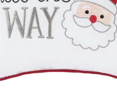 C & F Home C&f Home Jingle All The Way Small Christmas Accent Pillow, 10" X 10" In White