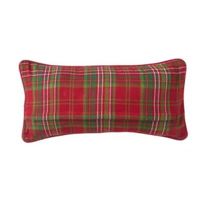 C & F Home C&f Home Reindeer Plaid & Lights Christmas Throw Pillow, 12" X 24" In Multi